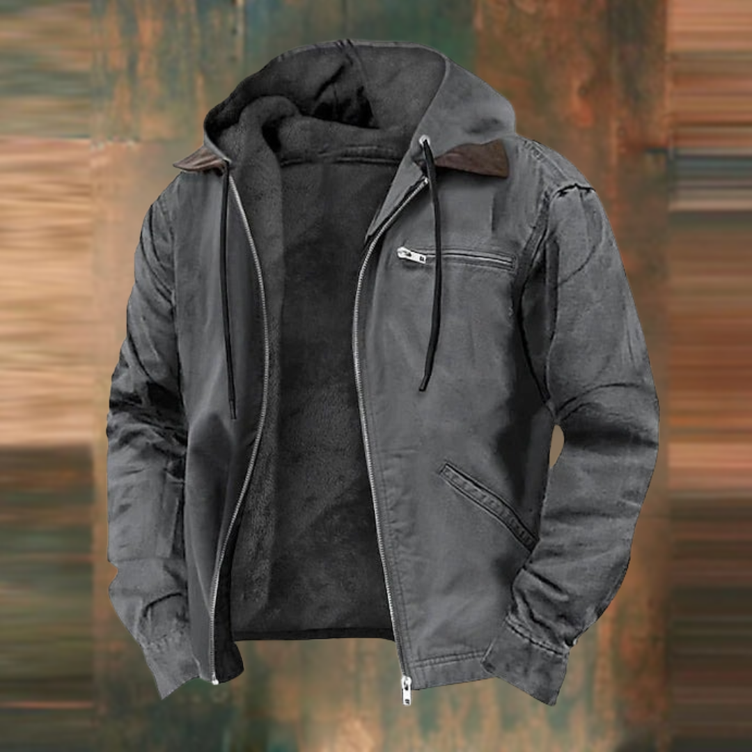 Anselm | Jacke mit Reißverschluss und Kapuze