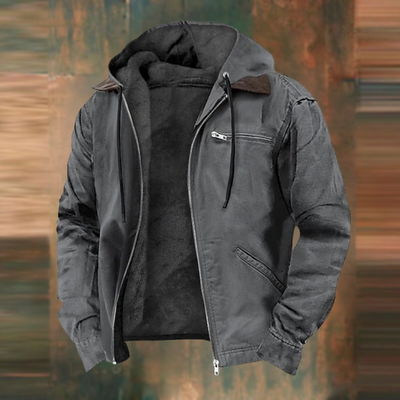 Anselm | Jacke mit Reißverschluss und Kapuze