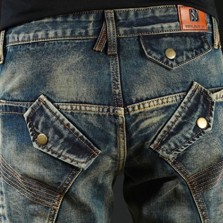 JOHAN | KLASSISCH GEFLICKTE DENIM-JEANS