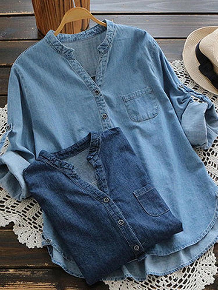 SELAH | DENIM-BLOUSE