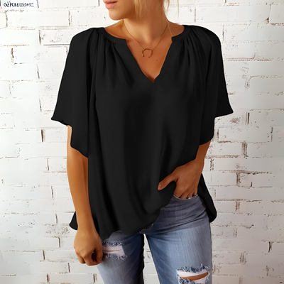 Layla | Elegantes Bluse mit V-Ausschnitt