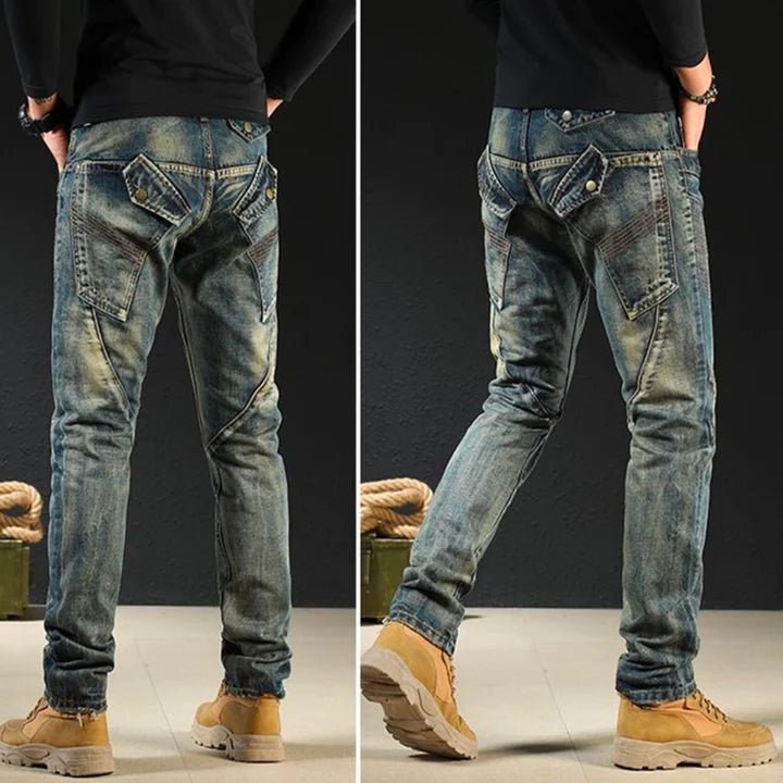 JOHAN | KLASSISCH GEFLICKTE DENIM-JEANS