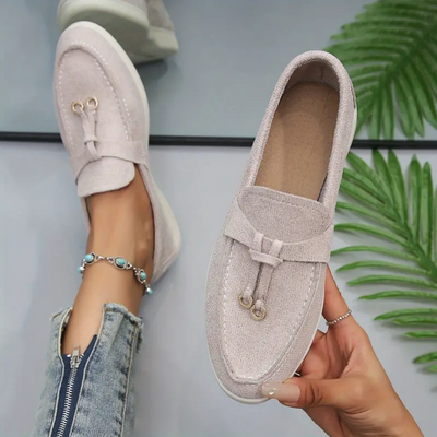 Lia | Stilvolles Loafer aus Plüsch