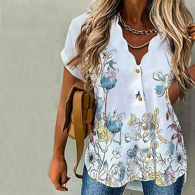 Nova | Bluse mit Blumendruck