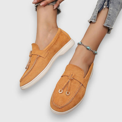 Franziska | Klassische Wildleder- Halbschuhe