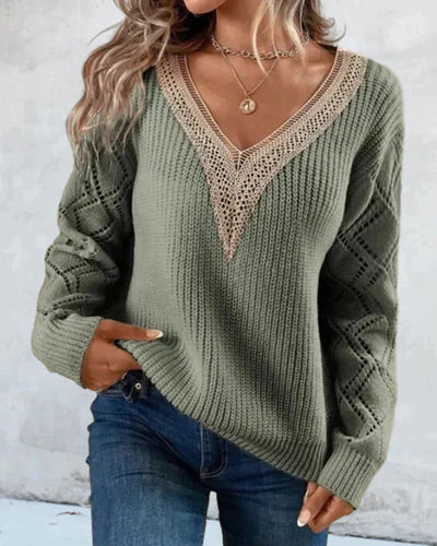 EMILY | ELEGANTER PULLOVER MIT V-AUSSCHNITT