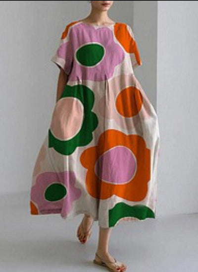 Jamie | Lockeres Kleid mit Rundhalsausschnitt