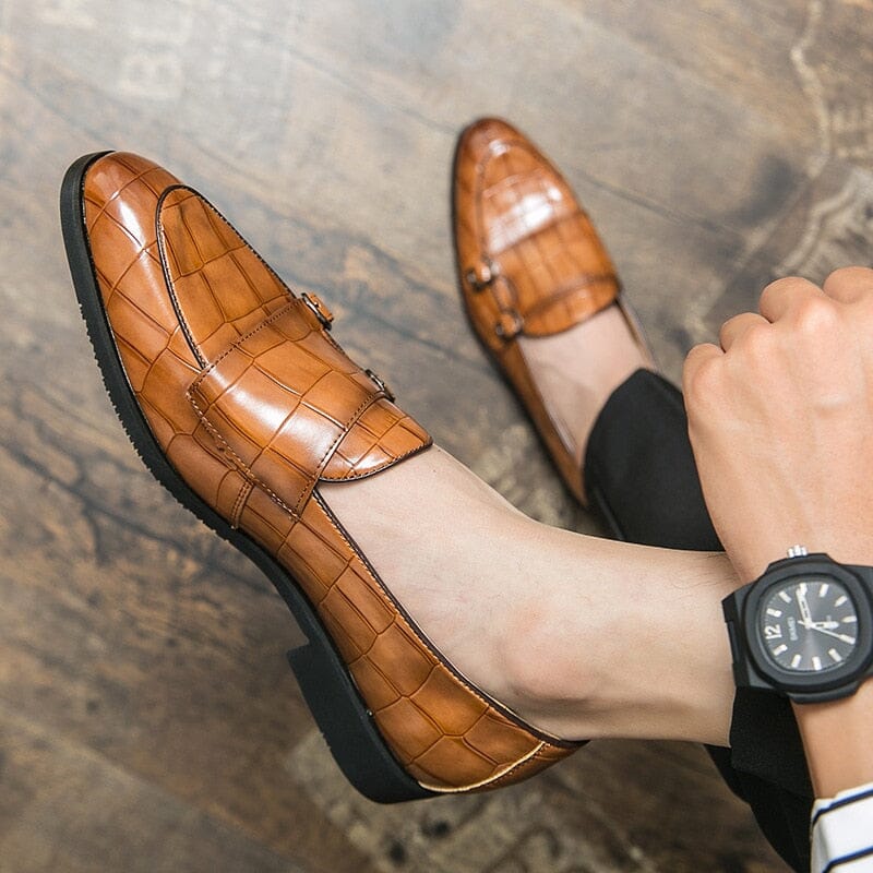 Harrison | Gatte Schuhe mit Krokodil-Prägung