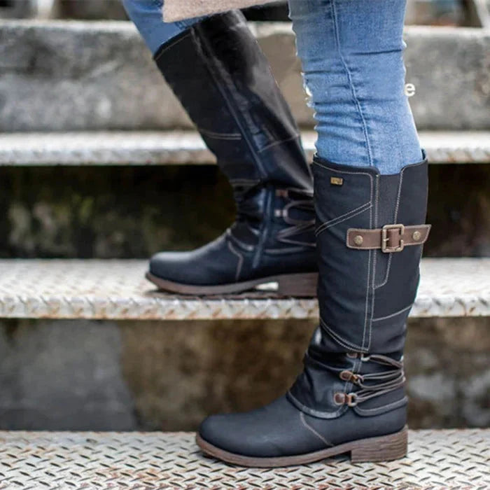 Beverly | Damen hohe Schneestiefel mit Reißverschluss