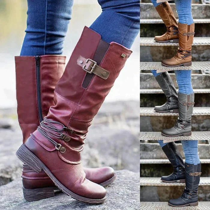 Beverly | Damen hohe Schneestiefel mit Reißverschluss