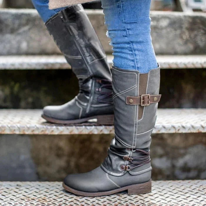 Beverly | Damen hohe Schneestiefel mit Reißverschluss