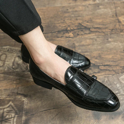 Harrison | Gatte Schuhe mit Krokodil-Prägung