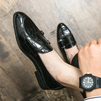 Harrison | Gatte Schuhe mit Krokodil-Prägung